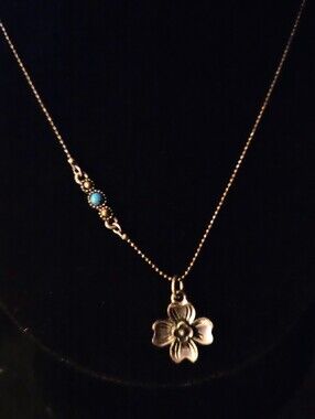 Lucky Me Brand Flower Pendant Necklace